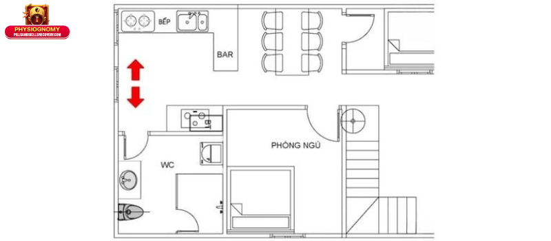 Phòng Tắm Đối Diện Bếp (Lỗi Thủy Hỏa Bất Dung): Hóa Giải Chuẩn 3 Tác hại của phòng tắm đối diện bếp: Góc nhìn khoa học & phong thủy